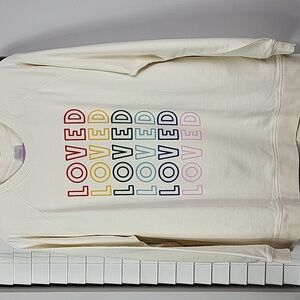 💛 NWOT Hanna Andersson French Terry Heart Sweatshirt.‎ Size L